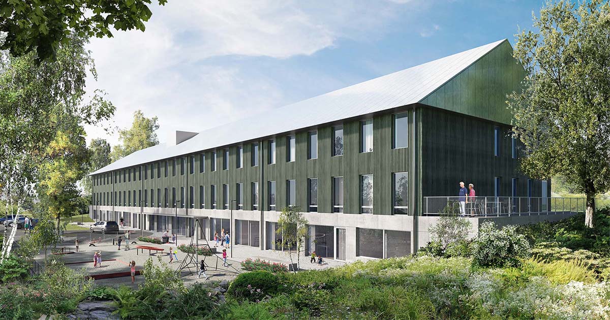 Smedbyhof äldreboende, exteriör.