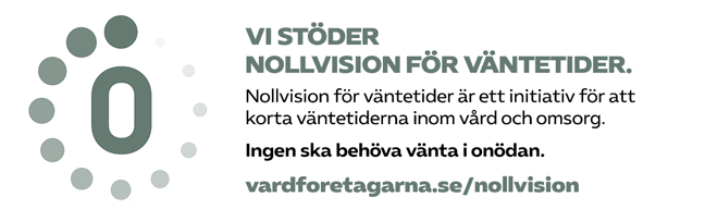 Vi stöder nollvision för väntetider.